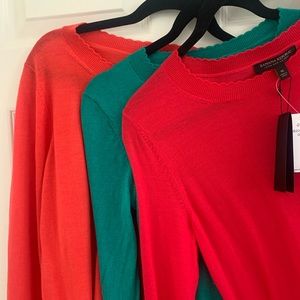 Lot of three merino wool sweaters from banana republic